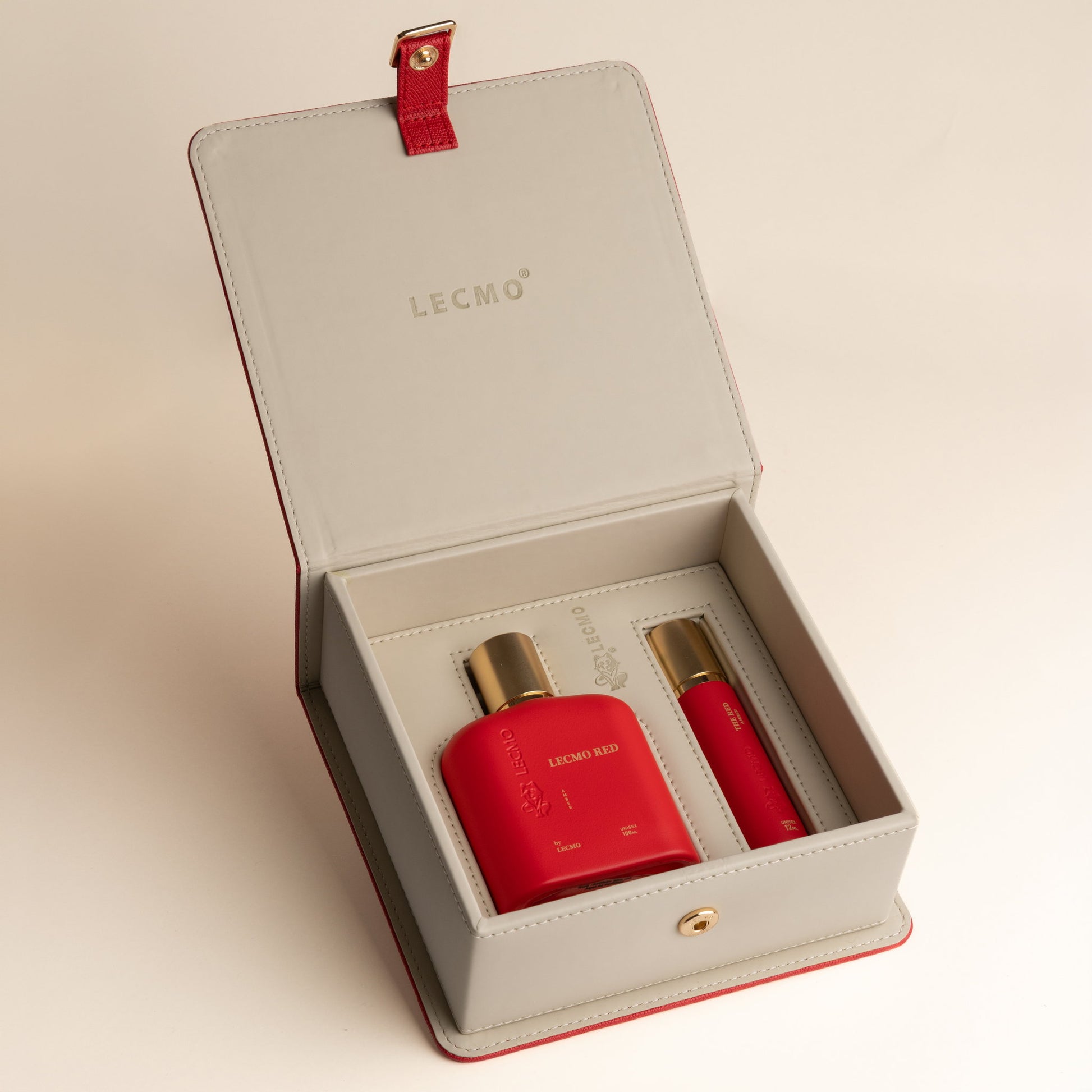 Lecmo Red Amber eau de parfum 100 ml com caixa flip