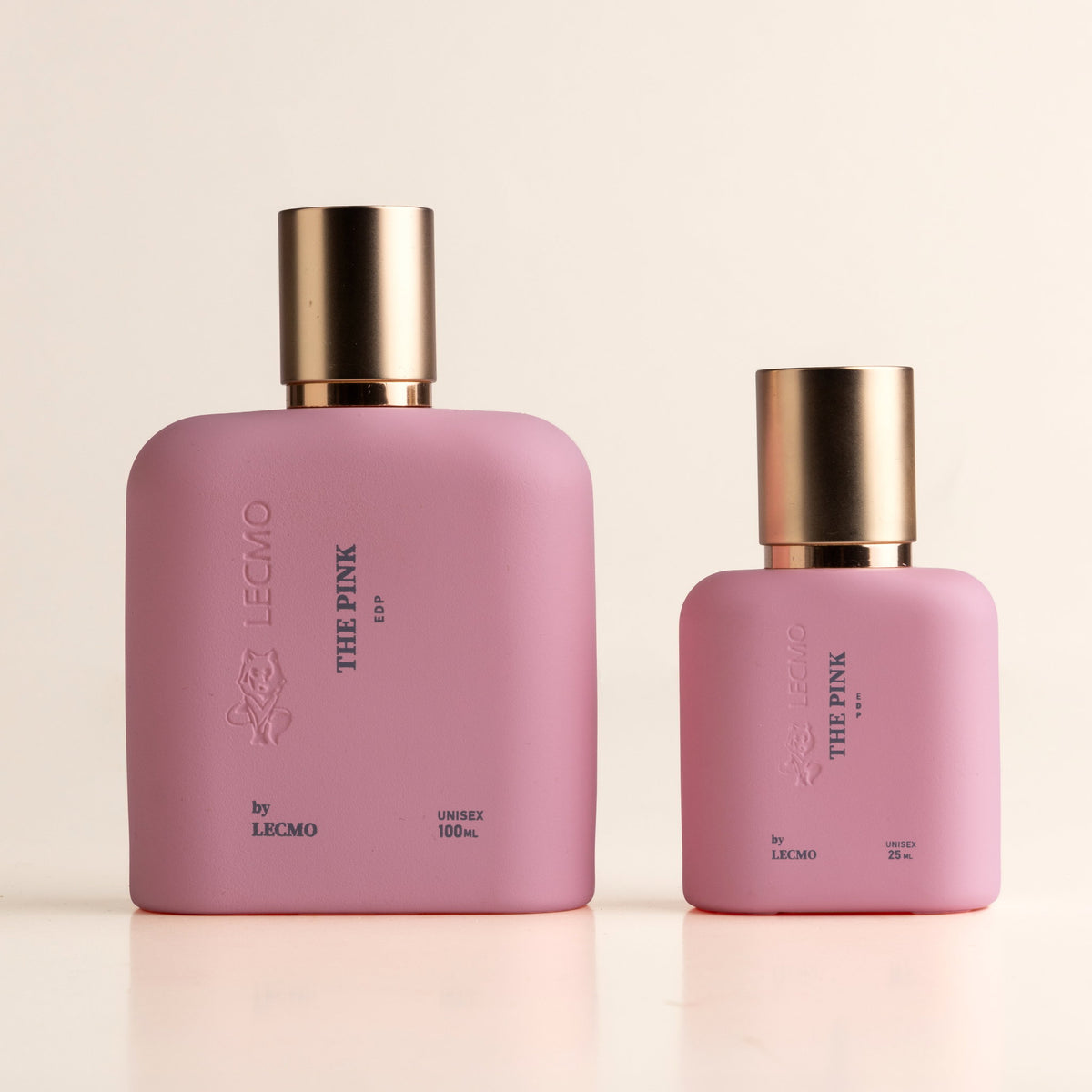 Lecmo The Pink frasco e travel spray