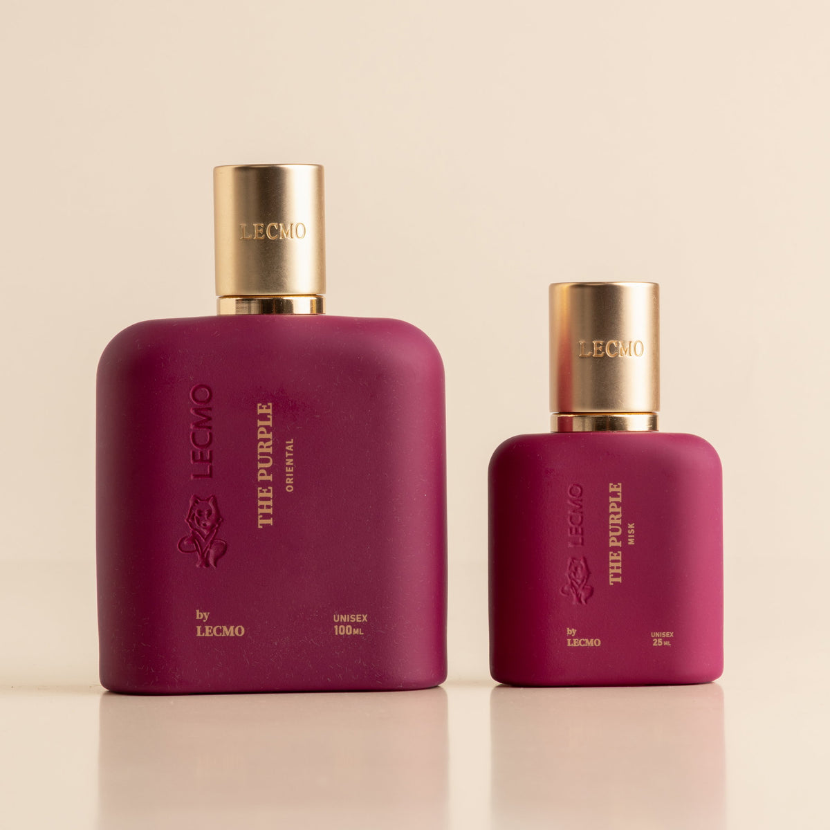 Lecmo The Purple frasco e travel spray